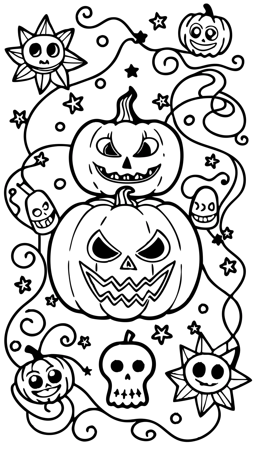 coloriages d’Halloween gratuits pour les adultes